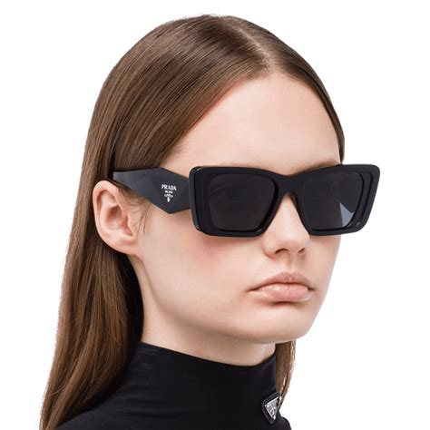 prada pr08ys 1ab5s0|Prada PR 08YS 51 Dark Grey & Black Sunglasses .